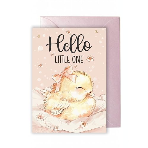 WBdesignz Birthday Küken hello little one Karte mit Umschlag von WBdesignz