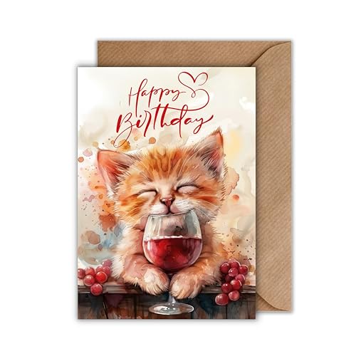 WBdesignz Charmante Geburtstagskarte - Lustige Gratulationskarte mit Umschlag Glückwunschkarte Geschenkkarte zum Geburtstag Happy Birthday Karte Feier Party (DIN A6) von WBdesignz