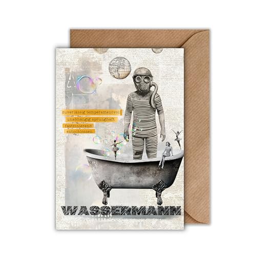 WBdesignz Karte mit Umschlag - Surr WasserM von WBdesignz