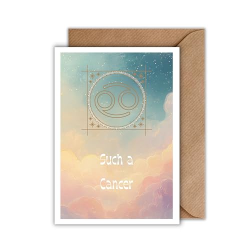 WBdesignz Karte mit Umschlag - Wolken Such a Cancer von WBdesignz