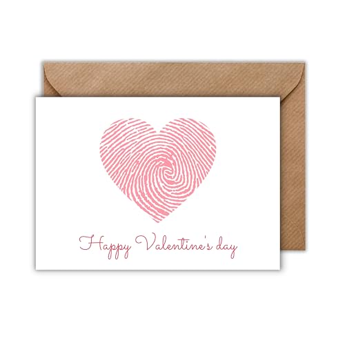 WBdesignz Karte mit Umschlag - valentine fingerprint von WBdesignz