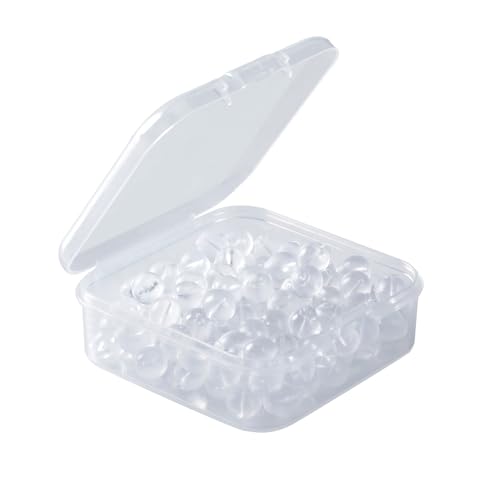 WCHOSOZH Undurchdringliche, weiche Silikon-Ohrring-Verschlüsse für Ohrstecker mit Etui, Halbloch-Design, flache Rückseite, Ohrringe, kugelförmige Ohrringrückseite, Gummi, geeignet für die meisten WCHOSOZH Undurchdringliche, weiche Silikon-Ohrring-Verschlüsse für Ohrstecker mit Etui, Halbloch-Design, flache Rückseite, Ohrringe, kugelförmige Ohrringrückseite, Gummi, geeignet für die meisten von WCHOSOZH