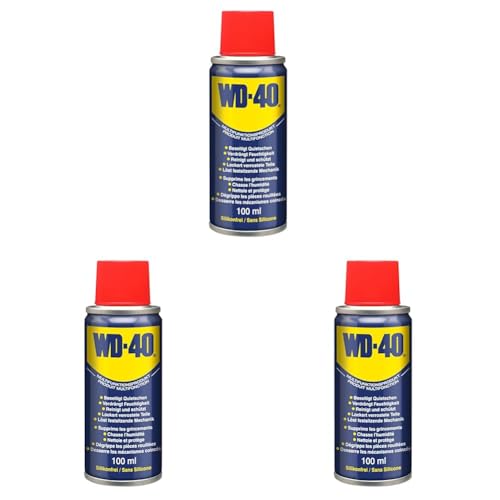 WD-40 Multifunktionsprodukt Classic 100ml | Öl Spray | Kriechöl | Schmiermittel | Multifunktionsöl | Sprühöl (Packung mit 3) von WD-40