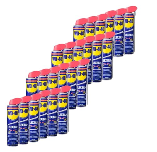 WD-40 Multifunktionsprodukt Flexible 24x400ml, Dose mit biegsamen Sprührohr | Schmiermittel | Kriechöl von WD-40