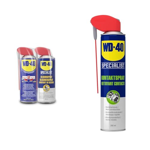 WD-40 Smart Straw 400ml + WD-40 Specialist Silikonspray 400ml & Specialist Kontaktspray Smart Straw 300ml von WD-40