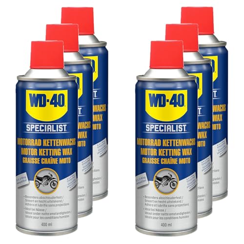 WD-40 Specialist Motorrad Kettenwachs 6x400ml, Motorradpflege von WD-40