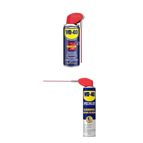 WD-40 Specialist Silikonspray Smart Straw 300ml & 49660 Multifunktionsprodukt Smart Straw 200ml von WD-40