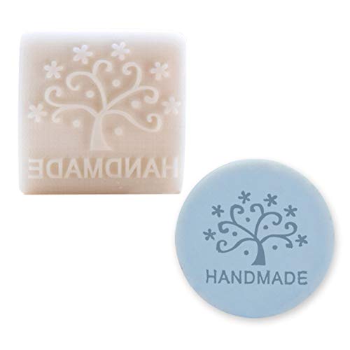 WonDerfulC Natürliche Handgemachte Seife Muster Mini Seife DIY Stempel Siegel Naturharz Mini Druck DIY Handgemachte Seifenstempel Harz Mini Stempel (Paradiesbaum) von WDC