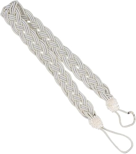 WDCDYQDH Gardinenbänder, Gardinenhalter, 2 Stück Gardinenbänder mit Kordel Gestrickte Gardinenbänder (Beige x 3 Stück Größe 1 x 3 Stück) (Wie abgebildet x 2 Stück Größe 1) von WDCDYQDH