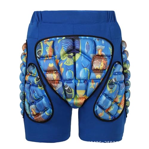 WDSBZNB Hüftprotektoren Kinder Outdoor Sport Schutz Ski Skate Snowboard Shorts Skifahren Protektor Rollschuhlaufen Schützende Hüfte Gepolsterte Shorts Knieschoner(Blue,L) von WDSBZNB