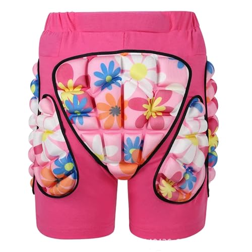 WDSBZNB Hüftprotektoren Kinder Outdoor Sport Schutz Ski Skate Snowboard Shorts Skifahren Protektor Rollschuhlaufen Schützende Hüfte Gepolsterte Shorts Knieschoner(Pink,XL) von WDSBZNB