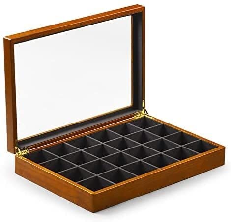 WDWDW Schmuck-Organizer, Schmuckschatulle, Massivholz, multifunktionale Schmuckaufbewahrungsbox, Schmuckaufbewahrung für Halsketten, Anhänger und Ringe von WDWDW