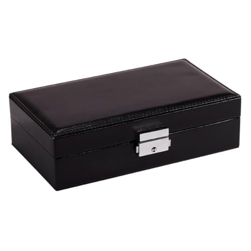 WDWDW Schmuckschatulle mit PU-Schloss, Schmuckschatulle für Halsketten und Ohrringe, Schmuckaufbewahrungsbox, Ins, einfache Desktop-Aufbewahrungsbox für Ohrringe von WDWDW