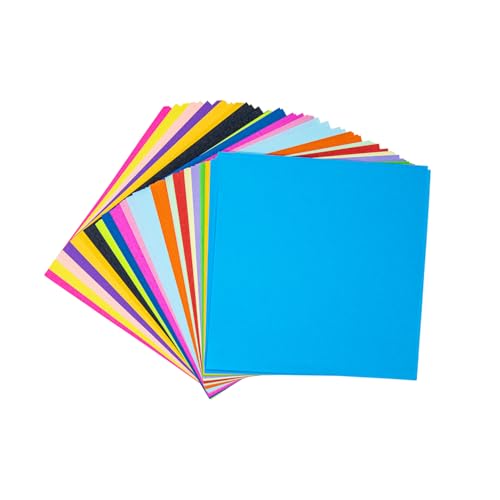 WEAXIO 300 Blatt Origami-Papier, 20 Farben Doppelseitige Farbe 15x15cm 70g/m² Quadrat Origami Einfache Falte Faltpapier für Kinder & Erwachsene, Anfänger, Kunst und Handwerk Projekte von WEAXIO