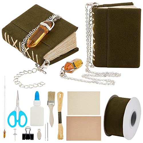 WEBEEDY 3 Sets DIY Buchbinder für Anfänger Werkzeuge Mini Vintage Leder Buchbinder-Sets für handgefertigte Bücher Buchbinder- und Nähzubehör von WEBEEDY