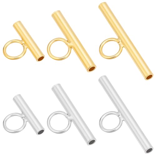 WEBEEDY 6 Stile 3 Größen Pin Anhänger Konverter 925 Sterling Silber Brosche zu Anhänger Konverter Tube Pin Konverter mit dünnem Ring für Halskette, Pins Broschen in Anhänger Schlüsselanhänger, von WEBEEDY