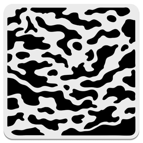 WEBEEDY Camo Schablonen Camouflage Muster Schablonen Zum Malen Wiederverwendbare Bemalte Malerei Schablonen DIY Vorlage Für Sprühmalerei Auf Holz Wand Möbel Handwerk, 30x30 cm von WEBEEDY