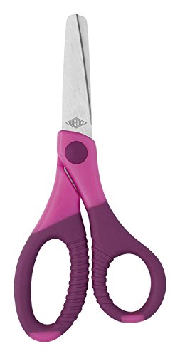 WEDO,771509, Wedo 771509 Bastelschere Gripy 13 cm, abgerundete Spitzen, Edelstahl rostfrei, ergonomische Gummi Griffe, pink Pink von WEDO