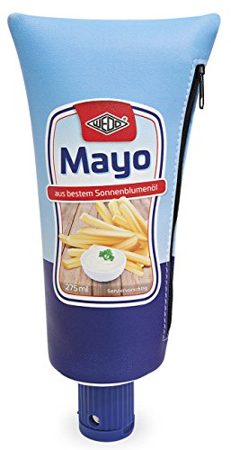 WEDO 2426469903 Mäppchen Mayo Tube, Reißverschluss, integrierter Spitzer 26 x 6, 4 x 11, 5 cm, Kunstleder, Blau von WEDO