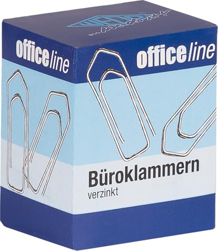 WEDO Büroklammer 32 mm spitz, 100er Pack, glanzverzinkt von WEDO