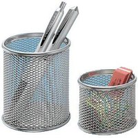 WEDO Stiftehalter-Set silber Metall, lackiert 8,0 / 6,0 x 8,0 / 6,0 x 8,5 / 4,8 cm von WEDO