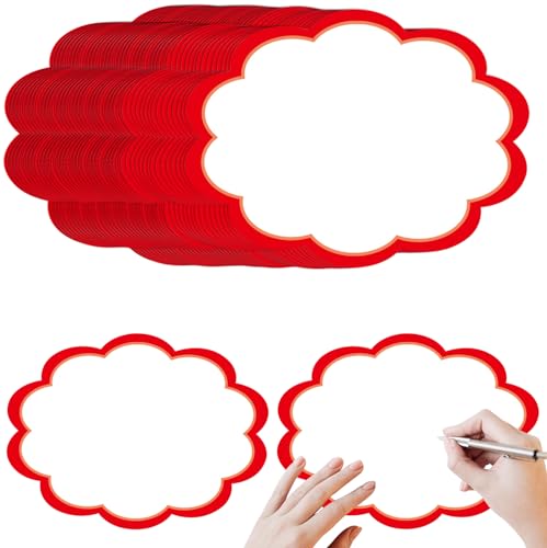 WEGREAT 100 Stück Moderationskarten Set Wolken: 17x13cm Moderationskarten Wolken, Präsentationskarten, Karteikarten, Blanko Papier Karten für Büro Schule Professionelle Präsentation Vortrag Moderation von WEGREAT