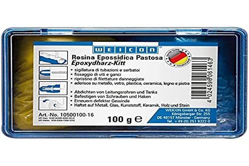 WEICON Epoxidharz Pastose 100g Universalreparaturmasse knetbar in einem Komplettpaket von WEICON