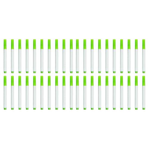 WEIDN Whiteboard-Stifte, trocken abwischbar, feine Spitze, Whiteboard-Stifte für Schule, Büro, Marker für Whiteboard, Kreidetafel, Grün, 40 Stück von WEIDN