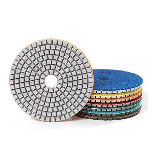 Schleifblätter 4 "100 mm 80 mm Diamant-Nass-Polierpads Scheiben Granit Marmor Beton Steinschleifwerkzeug für verschiedene Materialien(1500,3 inch) von WEIJICUI