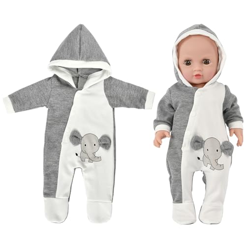 Kleidung Outfits für Baby Puppen, Puppenkleidung für Babypuppen, Kleidung Bekleidung Outfits für Baby Puppen, Puppenzubehör Bodysuit Puppen Kleidung für 35-45 cm New Born Baby Puppen von WEINIBAO