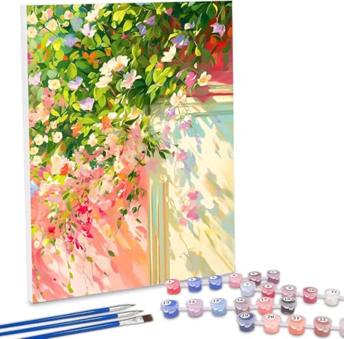 Malen Nach Zahlen Dekorative Wand,70x90cm DIY Malen Nach Zahlen Erwachsene, DIY Kreativ Set für Erwachsene Handgemalt Ölgemälde Kits auf Leinwand Geschenk, Acryl-Malen Nach Zahlen für Wanddeko s-304 von WEISHIWE