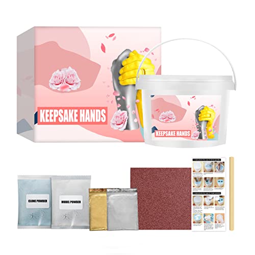 WEITING Handabdruck Set, Gips-Handabguss-Kit Für Kleinkinder, Hand- Und Fußabguss-Kit Für Babys Für Den Ersten Geburtstag, Weihnachten Und Neugeborene, Jahrestag-Geschenk Für Sie Und Ihn von WEITING