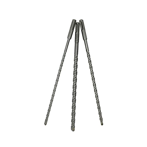 Hammerbohrer Steinmauer-Bohrkrone, 3PCS SDS-Plus Steinbohrer Bit Rotary Hammer Bohrer Set Tiefe Doppel Flöten for Beton Wand Ziegel Block Mauerwerk 6/8/10 Mm/L160/260 Mm(3PC L 160mm Set) von WEITINGKKK