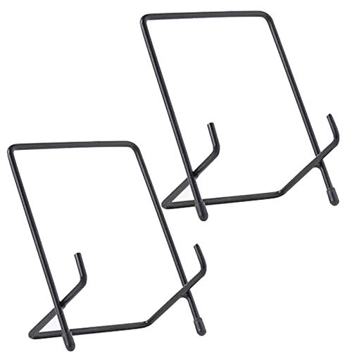 WEITINGKKK Displayständer Tellerständer, Display-Tellerständer, Tisch-Bildständer, Tellerständer for Displays, 2er-Pack Metallhalter, Kunstständer aus Eisen, Displayständer-Staffelei,(4.3inch) von WEITINGKKK