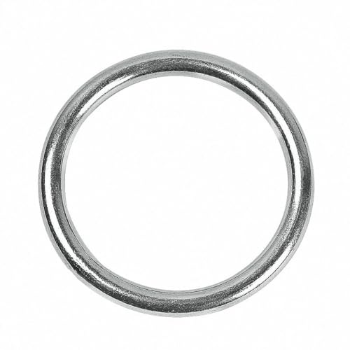 WEITINGKKK Geschweißte runde Ringe Edelstahl O-Ringe, M3 ~ M12 Nahtlose runde Ringe aus Edelstahl, glatter massiver O-Ring for Aufhängen von Bootshängematten und Yoga-Hängerringen(M5x20(5pcs)) von WEITINGKKK