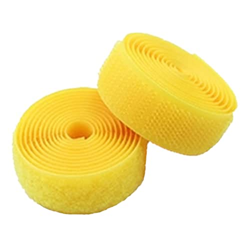 WEITINGKKK Klettband zum Aufnähen, Klettband for Aufnähen, nicht selbstklebender Nylon-Stoffverschluss, 25 mm breit(Yellow,25MM x 10Yard) von WEITINGKKK