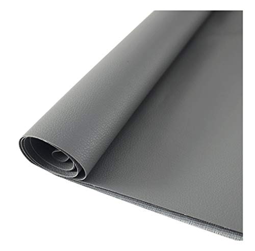 WEITINGKKK Kunstleder Stoff Faux Leder, Kunstleder-Polsterstoff, Kunstleder-Polsterstoff for Auto, Boot(Grey,1.38x2m) von WEITINGKKK