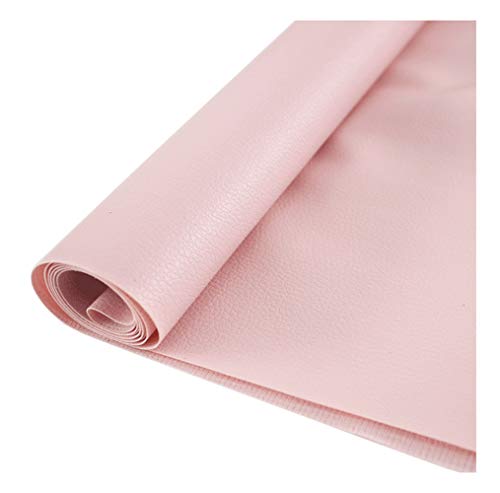 WEITINGKKK Kunstleder Stoff Faux Leder, Kunstleder-Polsterstoff, Kunstleder-Polsterstoff for Auto, Boot(Pink,1.38x2m) von WEITINGKKK