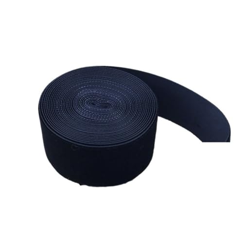 WEITINGKKK mit gewölbten Schleifen, 40 mm Fransenband aus Samt, dünnes, staubbeiges Samtband, 5 Meter, Band for Hochzeitseinladungen zur Partydekoration(Black) von WEITINGKKK