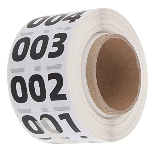 WEKADRIN 1 Rolle Aufkleber Punkt Geschäft Lebensmitteletiketten Runde Etiketten Hersteller Logo inventaretiketten number stickers kennzeichen schild Nummernschilder Inventarabziehbilder von WEKADRIN