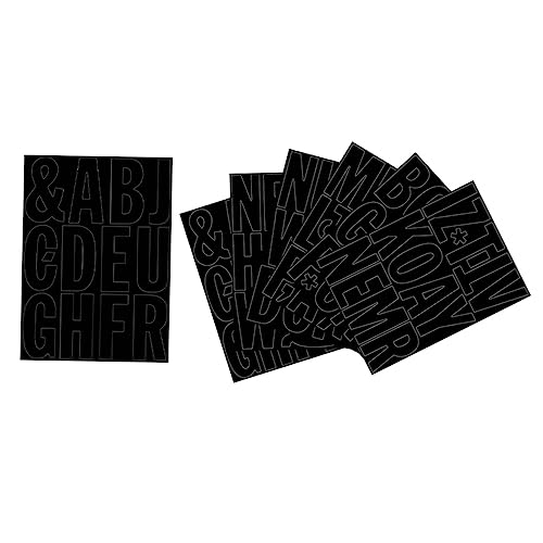 WEKADRIN 1 Satz Alphabet-aufkleber Etikett Abs Reflektierend Nächste Aus Papier Kursiv Fällig Service Wasserdicht Studio Brief Kratzen Auto Cool Buchstaben Aufkleber Pvc Black von WEKADRIN