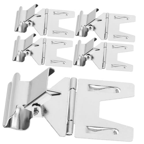 WEKADRIN 10 Sätze Preisschild-clip Punktaufkleber Etikett Clips Für Warenschilder Stall Markt Tag-clips Chip-clips Tag-display-ständer Zeichenclips Galvanisiertes Eisen Silver 5 Stück * 10 von WEKADRIN