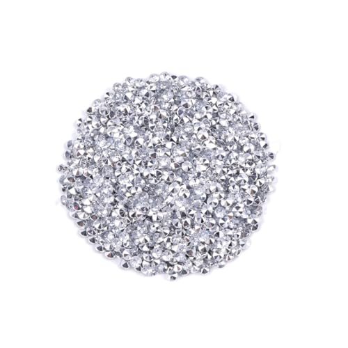 WEKADRIN 1000 Stück Kristall Zubehör Nagelkunst Perlen Sicherungsperlen Bretter Strass Charms Silberne Edelsteine Diamant Aufkleber Kunsthandwerk Kristall Acryl von WEKADRIN