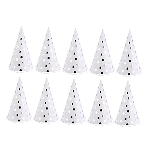 WEKADRIN Modische 10pcs Dreieck Geburtstag Party Hut Jungen Und Mädchen Party Kappe Streifen Jungen Mädchen Kopfbedeckungen von WEKADRIN