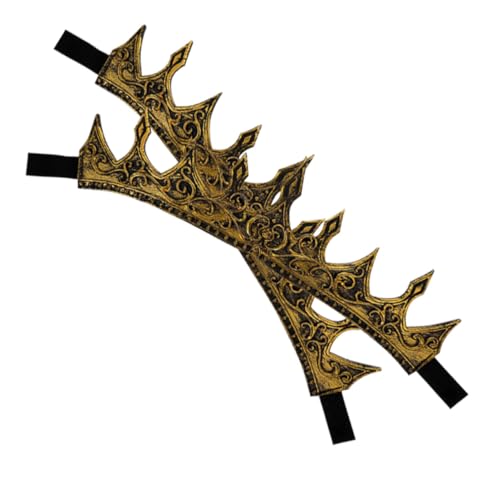 WEKADRIN 2 Stück Königskrone Tiara Dekoration Anhänger Cosplay Requisiten Kostüm Requisite Kranz Dichtungen Mittelalterliche Krone Für Männer Kleidung Krone Römische Dekoration Krone Krone von WEKADRIN