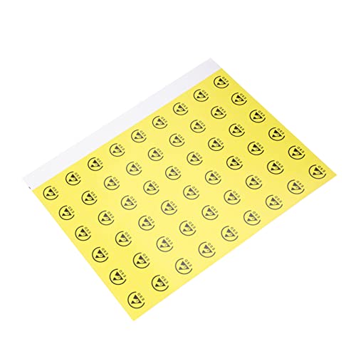 WEKADRIN 200St Statische Aufkleber elektrostatisch Aufkleber nach Nummer Antistatische Warnschilder Selbstklebende Vorsichtslabels Statischer Warnaufkleber Achtung Aufkleber Papier Yellow von WEKADRIN