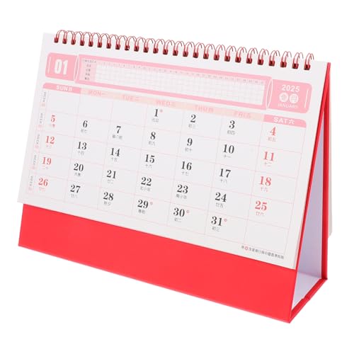 WEKADRIN 2025 Schreibtischkalender „jahr Der Schlange“. Tagesplaner Kalender Staffelei-tischkalender Desktop-kalender Desktop-standkalender Chinesischer Kalender Taschenkalender Papier Rot von WEKADRIN