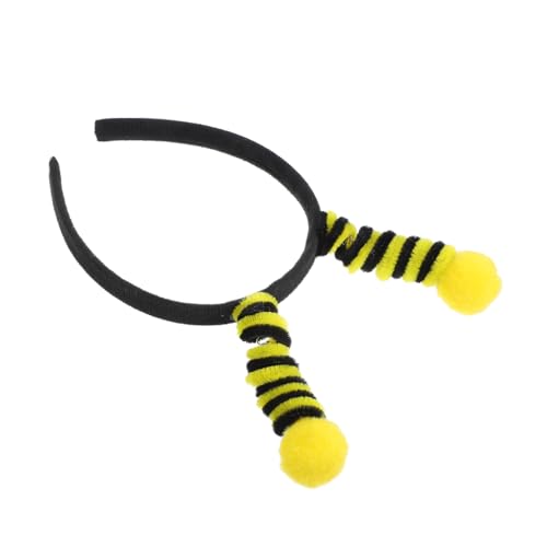 WEKADRIN Bienenkäfer Stirnband Bienengeburtstagsfeierdekorationen Bienen-outfit Bienen-gastgeschenke Bienen-haar-accessoires Bienen-stirnbänder Für Frauen Ameise Kostüm Kurzer Plüsch Yellow von WEKADRIN