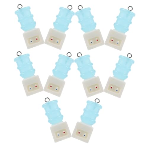 WEKAMOS 10 Stück Mini Wasserspender Anhänger Schmuck Mini Wasserspender Süßer Schlüsselanhänger DIY Mini Scrapbook Schlüsselanhänger Charms Für Schlüsselanhänger Obst Charms von WEKAMOS