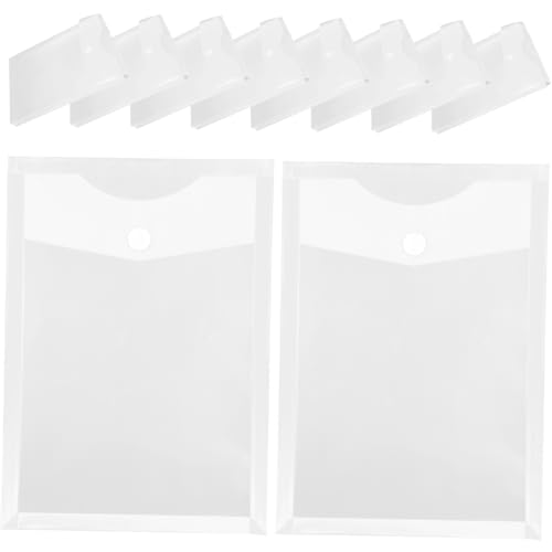 WEKAMOS 10 Stück Teiliges Dokumententaschen mit Verstärktem Druckknopf Transparente Organizer Große Kapazität Leicht für Büro Schule und Zuhause zur Sicheren Ablage und Einfachen WEKAMOS 10 Stück Teiliges Dokumententaschen mit Verstärktem Druckknopf Transparente Organizer Große Kapazität Leicht für Büro Schule und Zuhause zur Sicheren Ablage und Einfachen von WEKAMOS